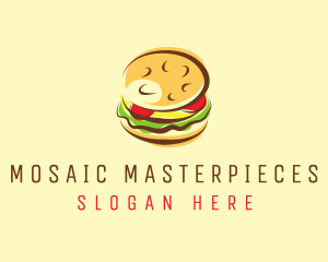 Hamburger Burger Food logo design