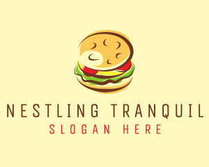 Hamburger Burger Food logo design