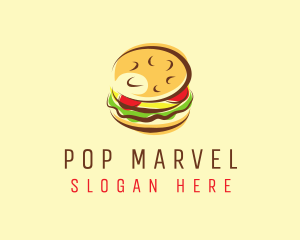 Hamburger Burger Food logo design