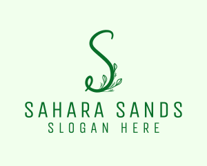 Natural Elegant Letter S logo design