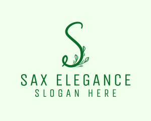 Natural Elegant Letter S logo design