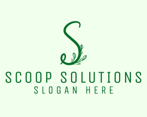 Natural Elegant Letter S logo design