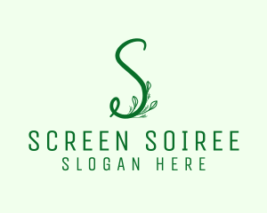 Natural Elegant Letter S logo design