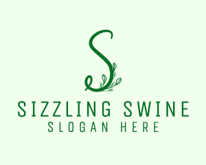 Natural Elegant Letter S logo design