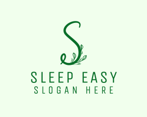 Natural Elegant Letter S logo design