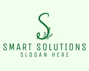 Natural Elegant Letter S logo design