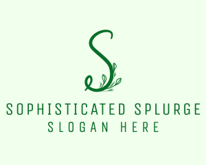 Natural Elegant Letter S logo design