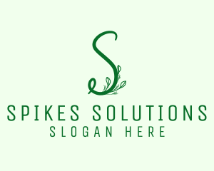 Natural Elegant Letter S logo design