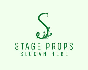 Natural Elegant Letter S logo design