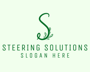 Natural Elegant Letter S logo design