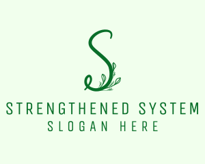 Natural Elegant Letter S logo design