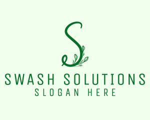 Natural Elegant Letter S logo design