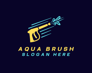 Yellow Pressure Washer logo design