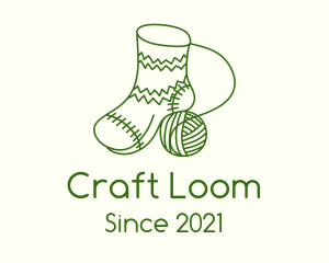 Green Crochet Sock logo