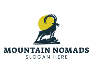 Wild Mountain Goat logo design