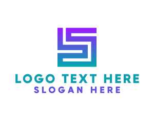 Brand - Geometric Studio Letter S logo design