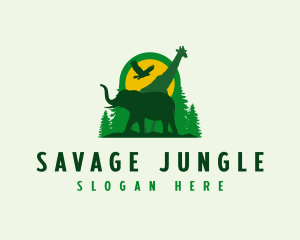 Forest Animal Jungle logo design