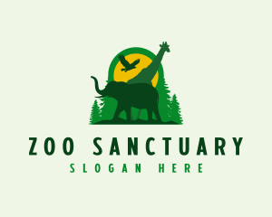 Forest Animal Jungle logo design