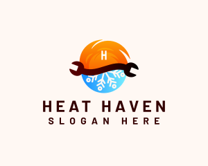 Hot Cold Wrench HVAC logo