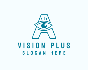 Optometry Eye Letter A logo