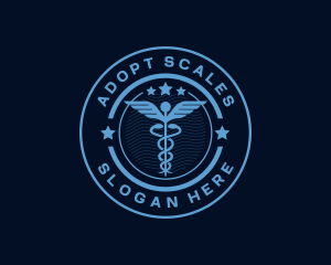 Caduceus Medical Hospital logo design