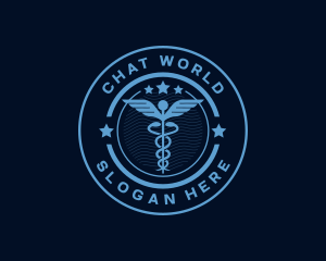 Caduceus Medical Hospital logo design