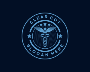 Caduceus Medical Hospital logo design