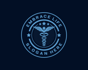 Caduceus Medical Hospital logo design