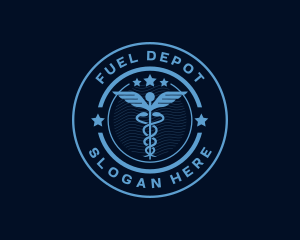 Caduceus Medical Hospital logo design