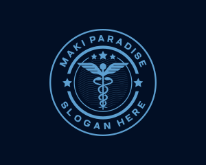 Caduceus Medical Hospital logo design