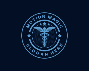 Caduceus Medical Hospital logo design