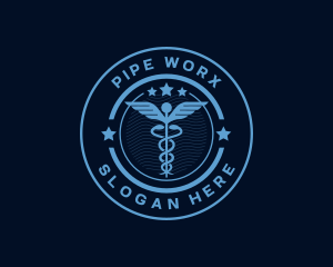 Caduceus Medical Hospital logo design