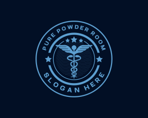 Caduceus Medical Hospital logo design