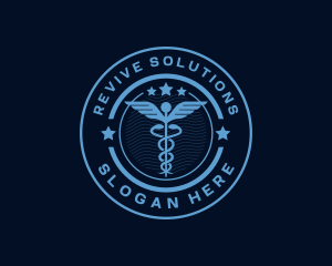 Caduceus Medical Hospital logo design