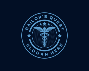 Caduceus Medical Hospital logo design