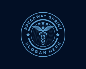 Caduceus Medical Hospital logo design