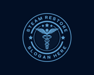 Caduceus Medical Hospital logo design