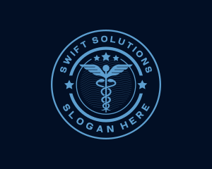 Caduceus Medical Hospital logo design