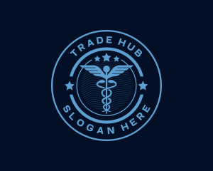 Caduceus Medical Hospital logo design