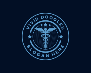 Caduceus Medical Hospital logo design