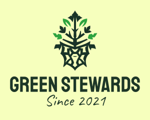 Green Tree Deity logo design