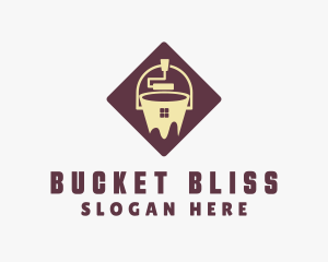 House Painting Paint Bucket  logo design