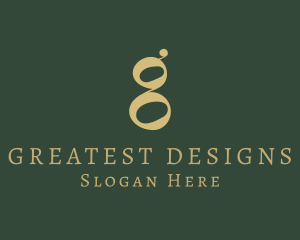 Gold Elegant Letter G logo design