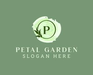 Nature Leaves Wreath logo design