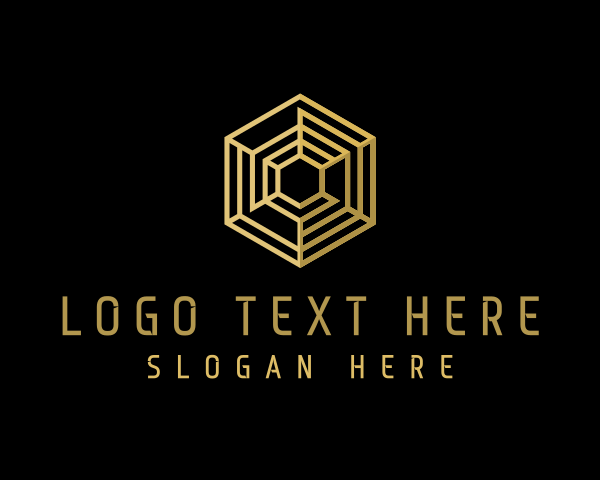 Hexagon logo example 3