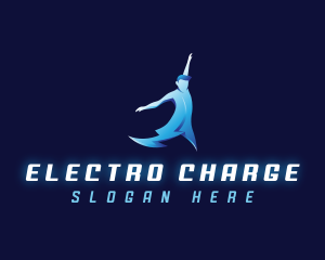 Athletic Lightning Bolt logo design