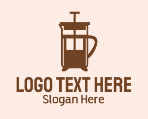 Brown French Press  logo