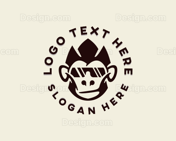 Gamer Monkey Sunglasses Logo