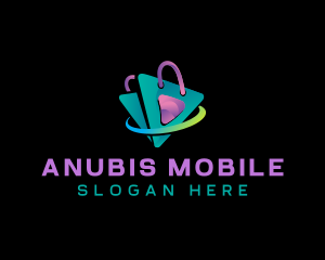 Shopping Bag Mobile App logo design