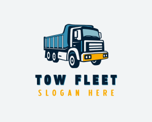 Construction Dump Truck logo design